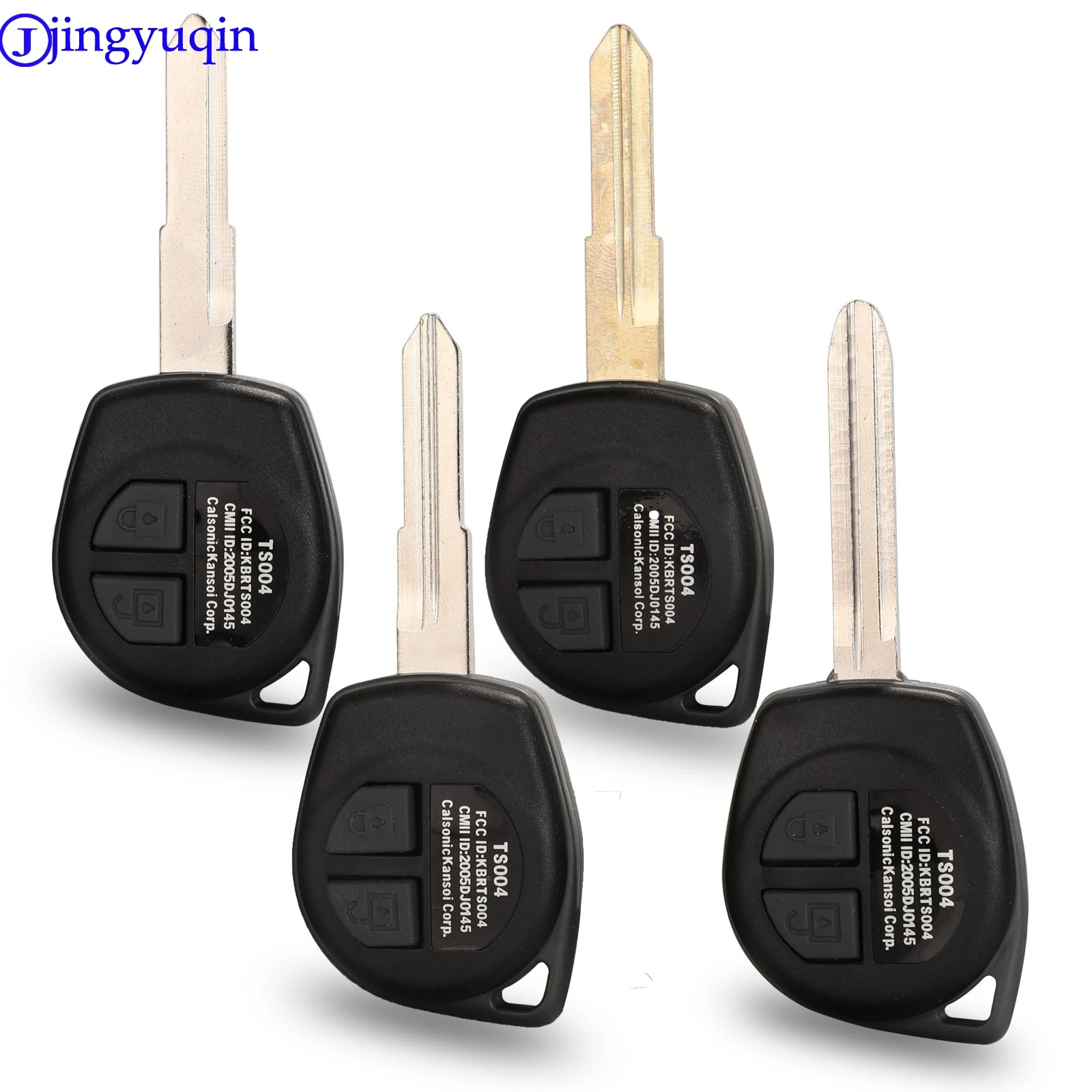 

jingyuqin 2 Buttons Car Key Shell Fob Case+Rubber Pad For Suzuki Swift Grand SX4 Liana Aerio Vitara GRAND VITARA ALTO Jimny key