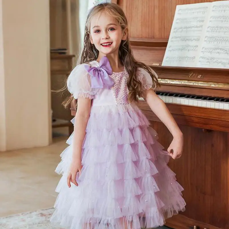 Summer Japan Purple Girls Princess Dress Children Bathing Layered Cloth Kid Birthday Party Wedding Cake Flower Tulle Costume
Summer Japan Purple Girls Princess Dress Children Bathing Layered Cloth Kid Birthday Party Wedding Cake Flower Tulle Costume