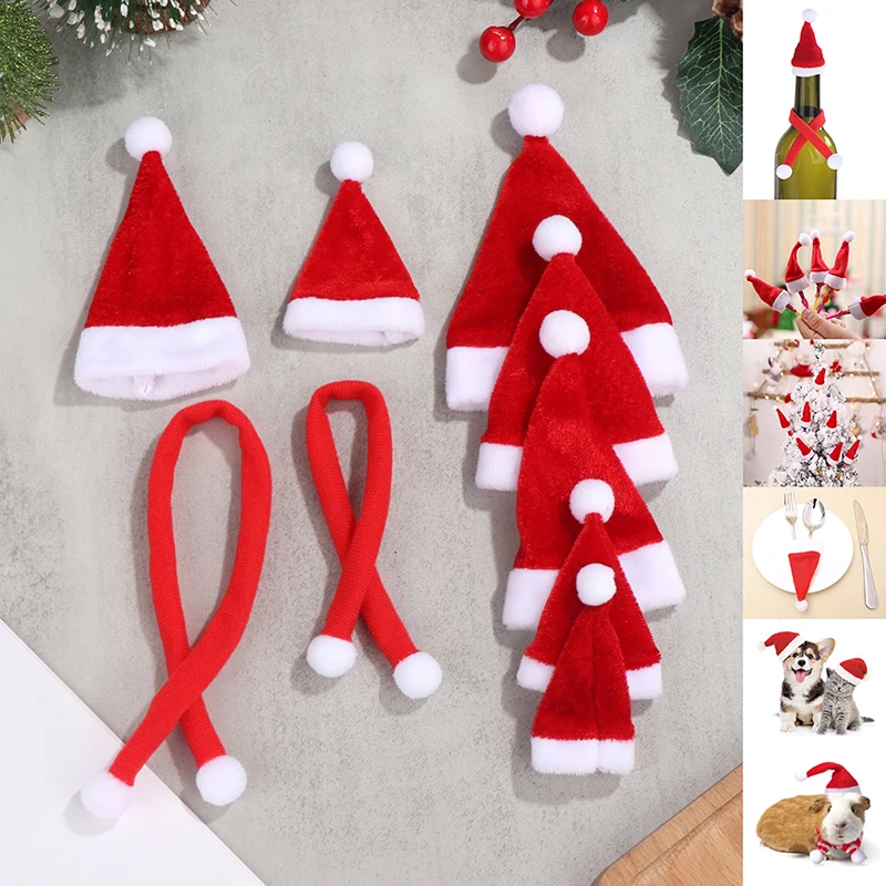 1Set Mini Santa Hat Cap Scarf Doll Headwear Dollhouse Accessory Christmas Home Decor Wine Bottle Cover Small Pet Caps
1Set Mini Santa Hat Cap Scarf Doll Headwear Dollhouse Accessory Christmas Home Decor Wine Bottle Cover Small Pet Caps