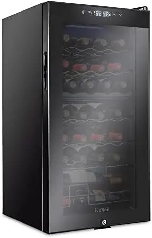 28 Bottle Compressor Wine Cooler Refrigerator w/Lock | Large Freestanding Wine Cellar For Red, White, Champagne or Sparkling Win
28 Bottle Compressor Wine Cooler Refrigerator w/Lock | Large Freestanding Wine Cellar For Red, White, Champagne or Sparkling Win