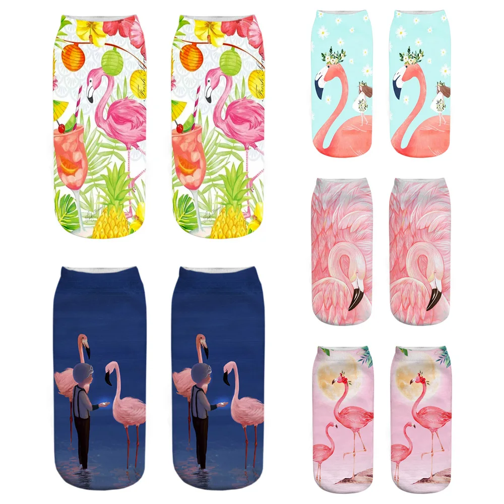 Повседневные носки с 3D-принтом, женские носки с фламинго, милые низкие носки до щиколотки с мультяшным рисунком, повседневные носки для подростков, 1 пара = 2 шт.
Повседневные носки с 3D-принтом, женские носки с фламинго, милые низкие носки до щиколотки с мультяшным рисунком, повседневные носки для подростков, 1 пара = 2 шт.