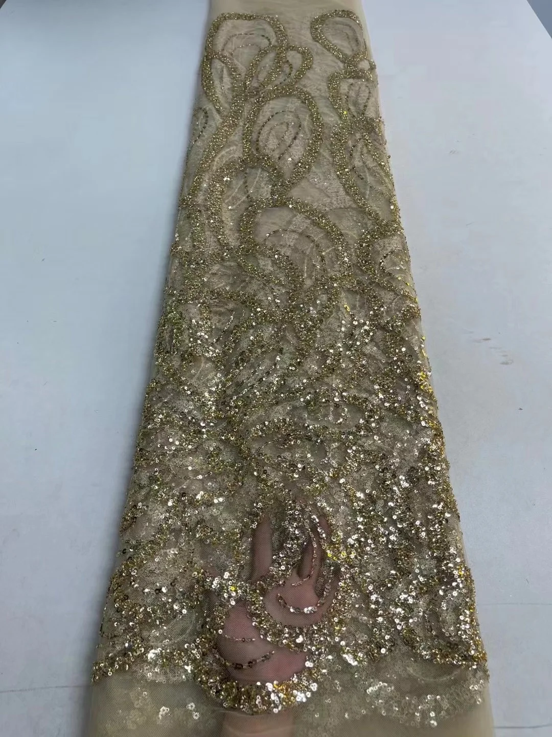 Latest African Tulle Lace Fabric 2022 High Quality French Beads Tube Embroidery Nigerian Sequins Lace Fabric For bridal Dress
Latest African Tulle Lace Fabric 2022 High Quality French Beads Tube Embroidery Nigerian Sequins Lace Fabric For bridal Dress