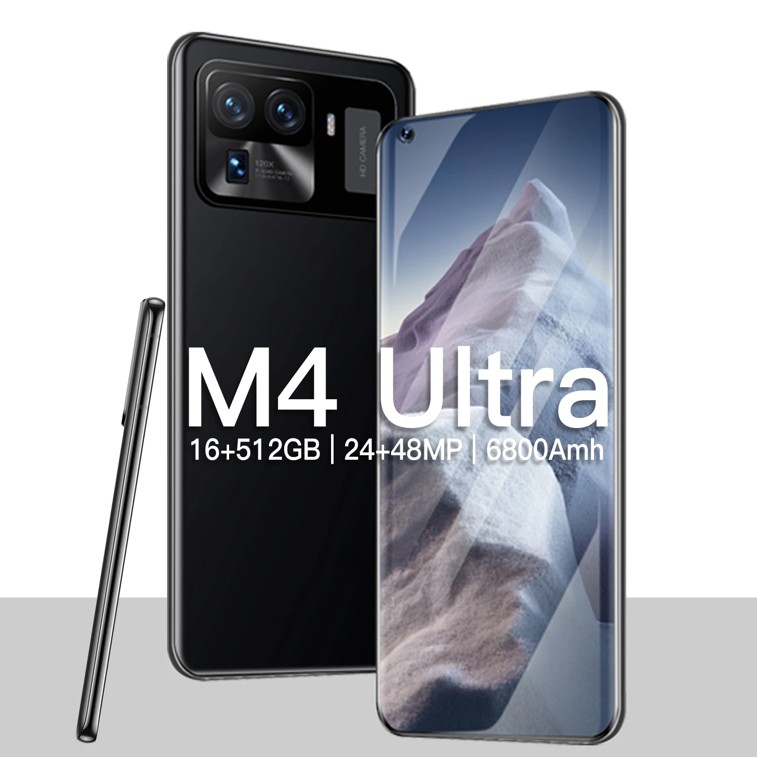 Смартфон Android M4 Ultra, смартфон 16 Гб ОЗУ 512 Гб ПЗУ, 10 ядер, 24 Мп + 48 МП, 6800 мАч, функция распознавания лица 
Смартфон Android M4 Ultra, смартфон 16 Гб ОЗУ 512 Гб ПЗУ, 10 ядер, 24 Мп + 48 МП, 6800 мАч, функция распознавания лица