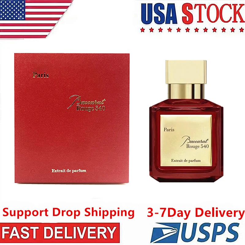

Бесплатная доставка в США за 3-7 дней, красный Бакара 540, экстракт парфюма, Оригинальный Женский дезодорант, стойкие женские духи