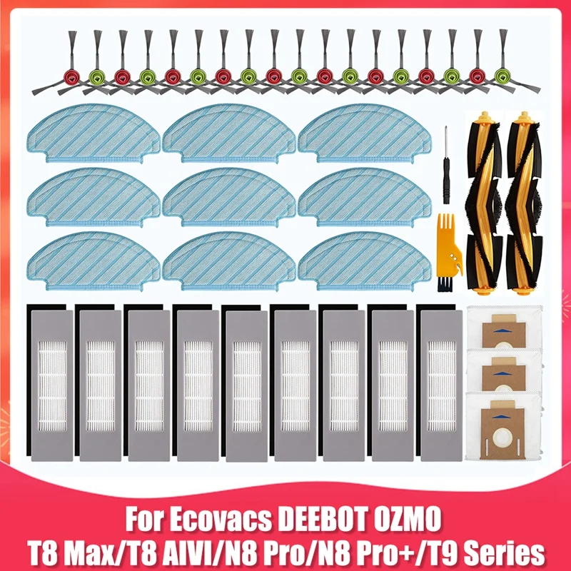 Replacement Parts Kit For Ecovacs DEEBOT OZMO T8 AIVI T8 Max N8 Pro N8 Pro+ T8 T9 Series Robot Vacuum Cleaner
Replacement Parts Kit For Ecovacs DEEBOT OZMO T8 AIVI T8 Max N8 Pro N8 Pro+ T8 T9 Series Robot Vacuum Cleaner