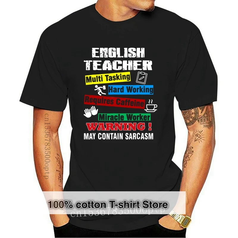 English Teacher Gifts Funny Skill Teaching Shirt Men's T-shirts summer winter Style Fashion Swag Men T Shirts. coat clothes tops 
English Teacher Gifts Funny Skill Teaching Shirt Men's T-shirts summer winter Style Fashion Swag Men T Shirts. coat clothes tops