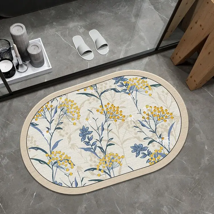Nordic Pastoral Diatom Mud Bathroom Absorbent Floor Mat Door Mat Bedroom Bedside Foot Mat Non-slip Quick-drying Diatom Mud Mat
Nordic Pastoral Diatom Mud Bathroom Absorbent Floor Mat Door Mat Bedroom Bedside Foot Mat Non-slip Quick-drying Diatom Mud Mat