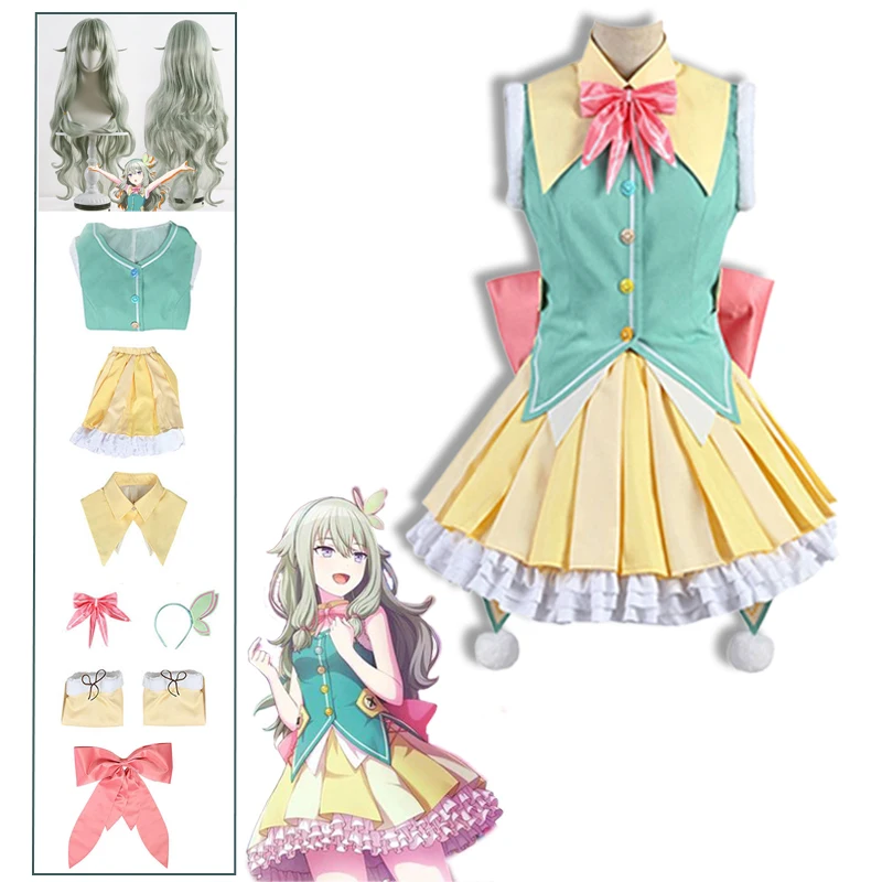 Anime Project Sekai Colorful Stage Kusanagi Nene Cosplay Costume Wig Carnival Halloween Christmas Party Clothing for Women Girls
Anime Project Sekai Colorful Stage Kusanagi Nene Cosplay Costume Wig Carnival Halloween Christmas Party Clothing for Women Girls