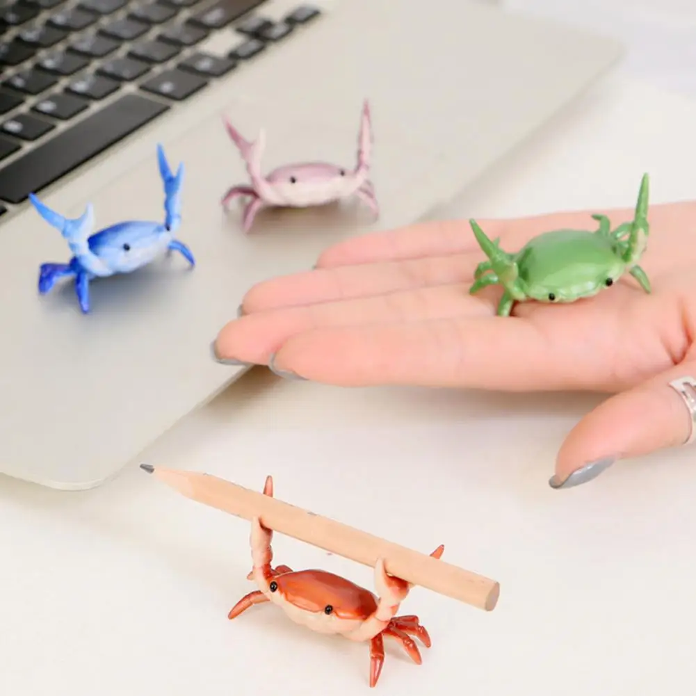 

Easy to Hold Useful Weightlifting Crab Pen Holder Bright Color Crab Pen Holder Simulation for Students