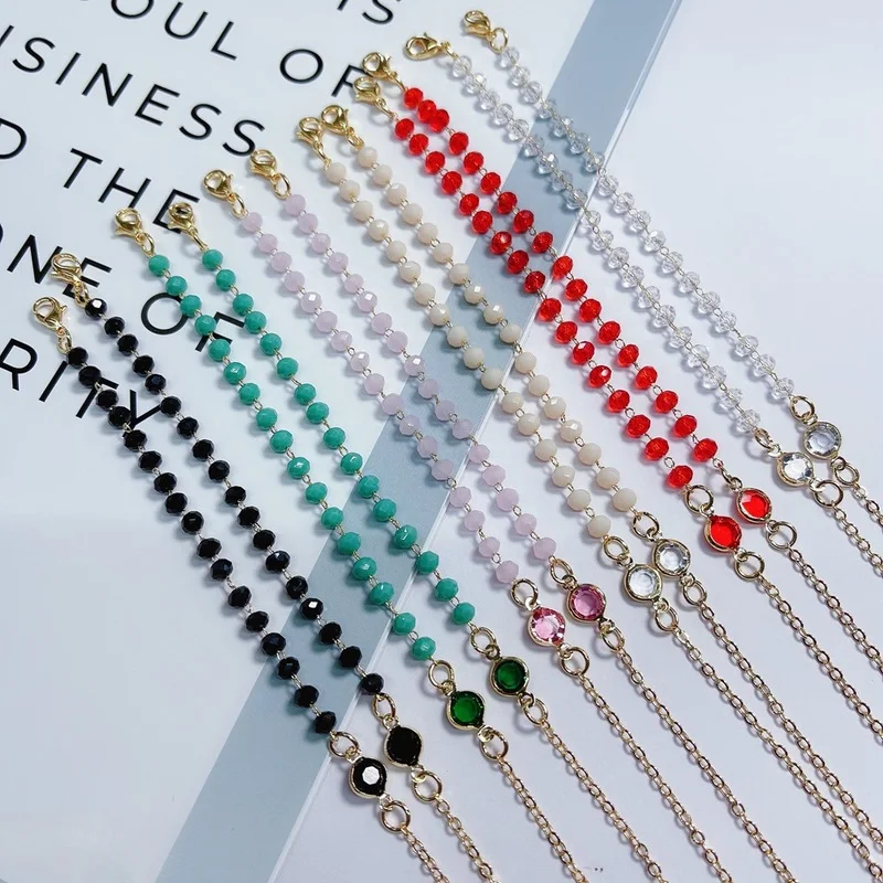 Fashion Natural Stone Zircon Student Reading Glasses Chain Neck Strap Colorful Crystal Non-slip Sunglasses Mask Holder Lanyard
Fashion Natural Stone Zircon Student Reading Glasses Chain Neck Strap Colorful Crystal Non-slip Sunglasses Mask Holder Lanyard