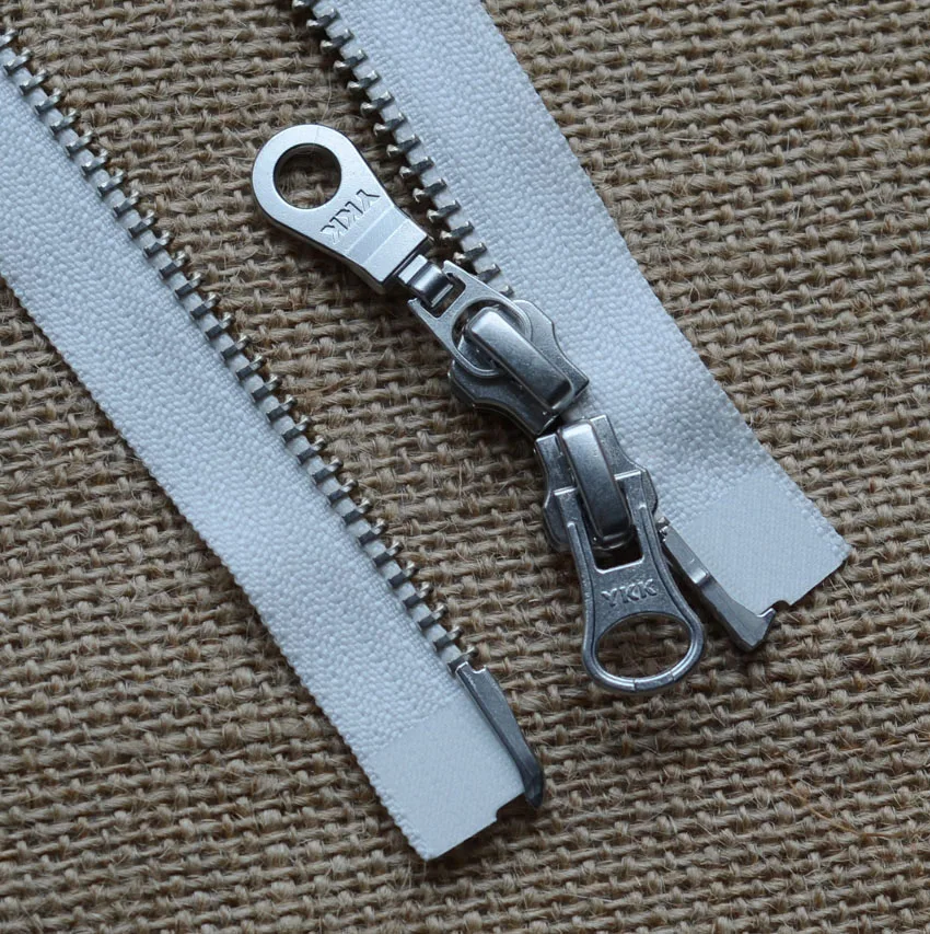 YK Metal Zipper 5# White Copper Double Opening 50-120cm Down Jacket Placket Zipper Repair Kit
YK Metal Zipper 5# White Copper Double Opening 50-120cm Down Jacket Placket Zipper Repair Kit