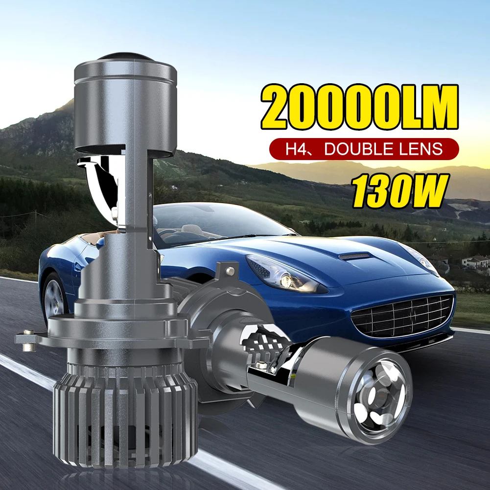 2PCS H4 Car LED Headlight Bulb 130W/Pair 20000LM Super Bright Car LED Bulb 12V/24V Hi/Low Beam Car Spot Light Auto Accessories
2PCS H4 Car LED Headlight Bulb 130W/Pair 20000LM Super Bright Car LED Bulb 12V/24V Hi/Low Beam Car Spot Light Auto Accessories