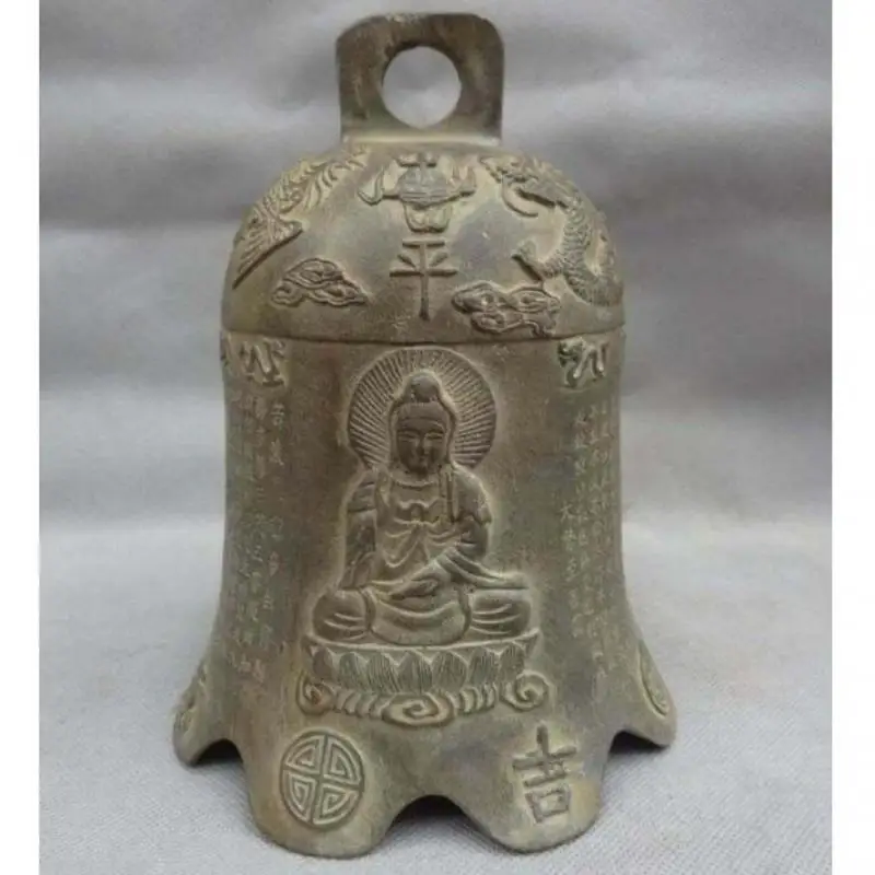 Tibet Bronze Buddhist FengShui Dragon Head Statue Kwan-Yin Guan Yin Dynasty Bell
Tibet Bronze Buddhist FengShui Dragon Head Statue Kwan-Yin Guan Yin Dynasty Bell