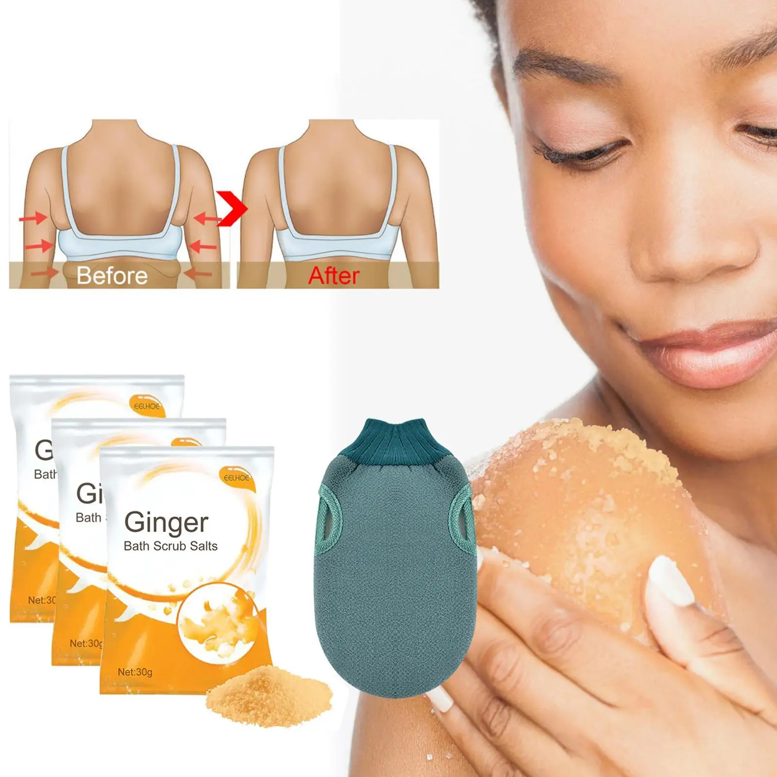 Ginger Bath Scrub Salts Ginger Lymphatic Bath Salt Improve Lymphatic Swelling Dispel Moisture and Cold Foot Soak Relaxing Bath
Ginger Bath Scrub Salts Ginger Lymphatic Bath Salt Improve Lymphatic Swelling Dispel Moisture and Cold Foot Soak Relaxing Bath