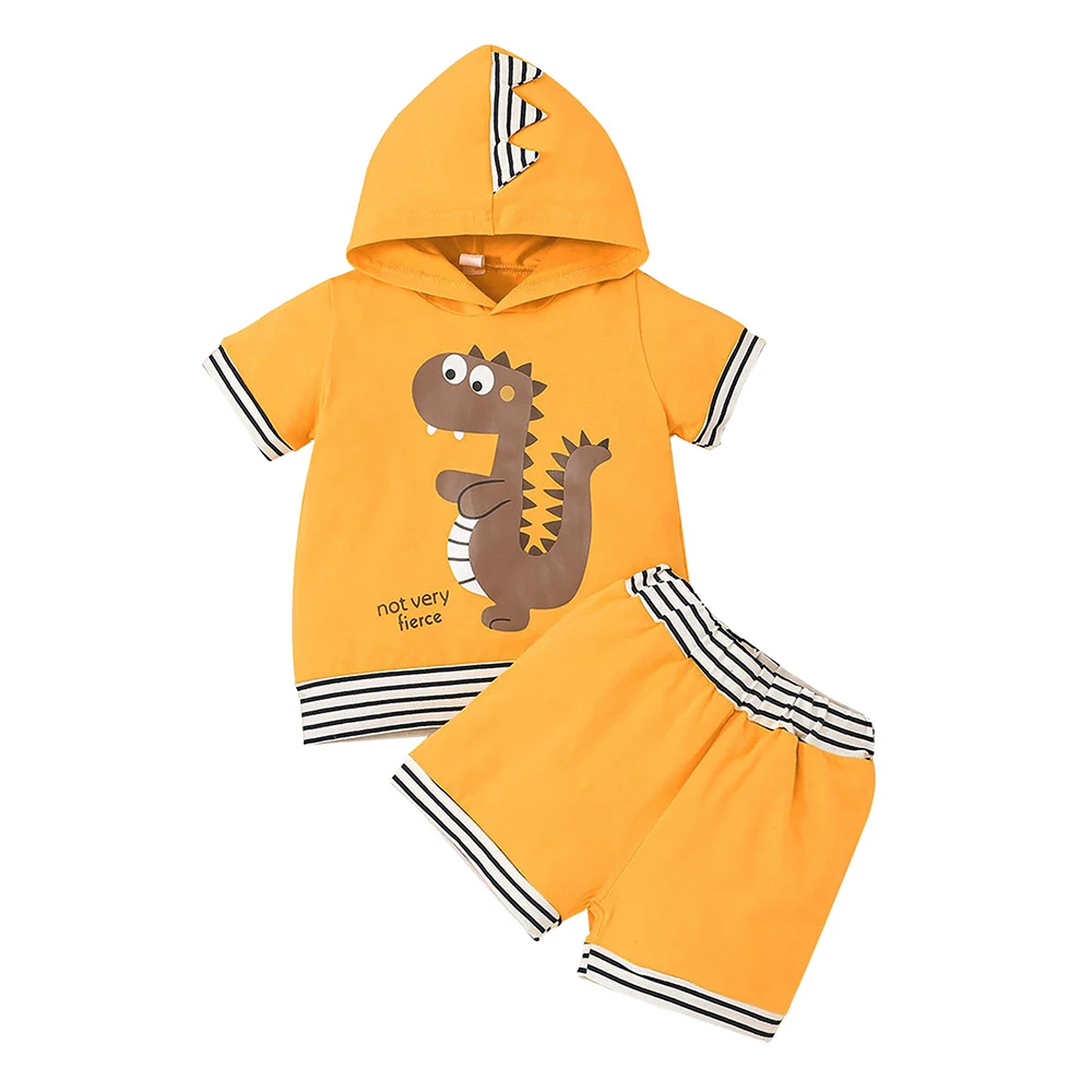 Newborn Baby Boys Animal Hooded Fashion Short Sleeve Elastic Waist Printing Summer Hooded Cotton Party Pullover 2 Piece Set
Newborn Baby Boys Animal Hooded Fashion Short Sleeve Elastic Waist Printing Summer Hooded Cotton Party Pullover 2 Piece Set