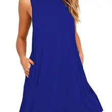 Women Black Blue Summer Dress 2022 Polyester Short Sleeve O-Neck Tops Casual Loose Dress Female Street White Dress Vestidos