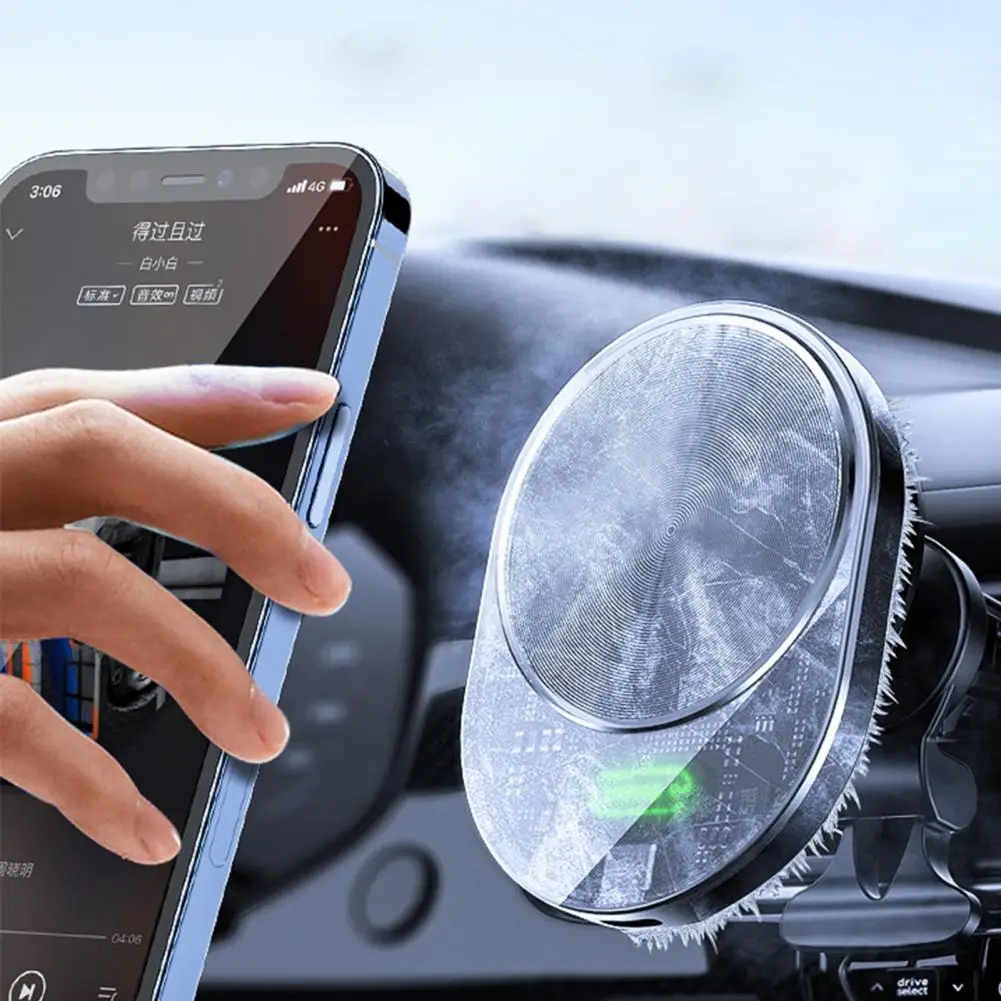Car Phone Holder Compact 15w Fast Charging Wireless Car Mount Charger Magnetic Phone Holder for Auto Air Vent Efficient Phone
Car Phone Holder Compact 15w Fast Charging Wireless Car Mount Charger Magnetic Phone Holder for Auto Air Vent Efficient Phone