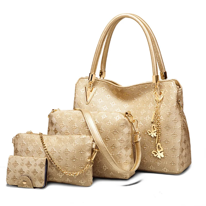 European Fashion Four-Piece Women Bag Chain PU Leather Shoulder Bags Luxury Child and Mother Messenger Bag Ladies Tote Handbag
European Fashion Four-Piece Women Bag Chain PU Leather Shoulder Bags Luxury Child and Mother Messenger Bag Ladies Tote Handbag