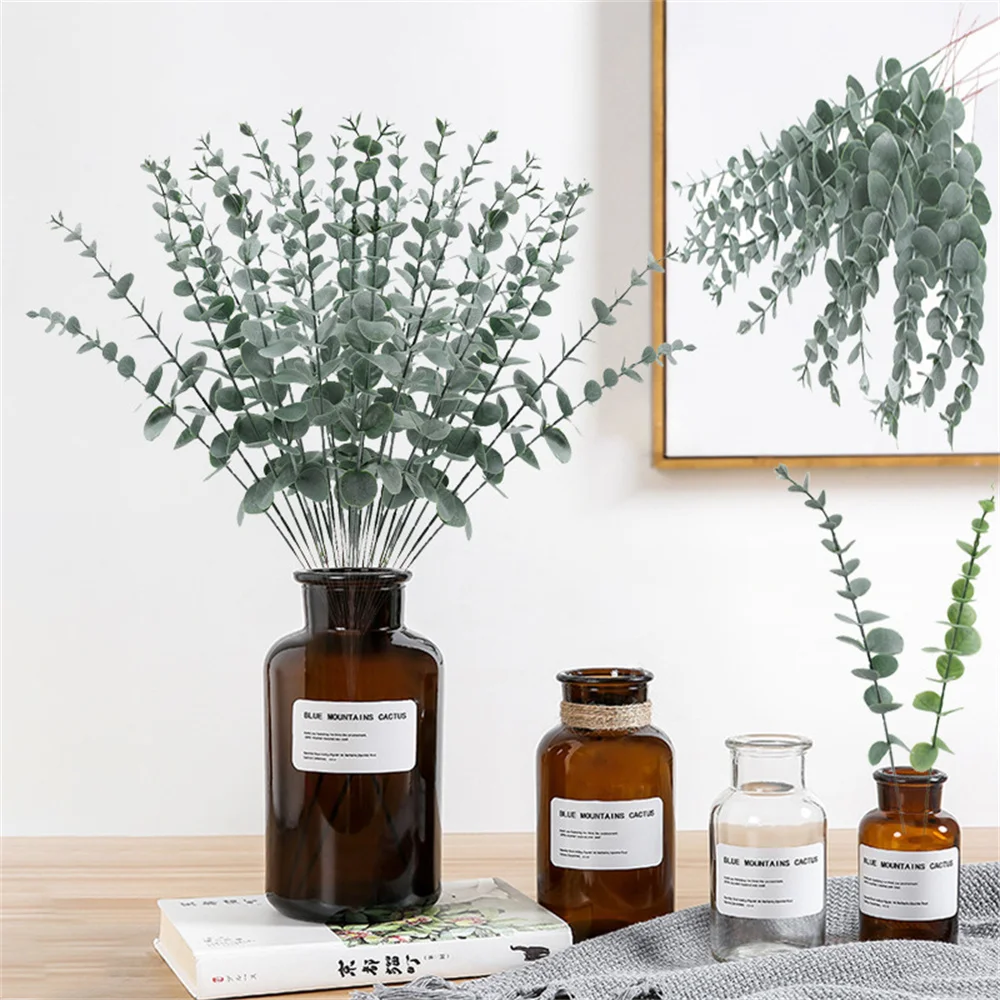 24Pcs Artificial Eucalyptus Leave Greenery Stems with Frost for Vase Home Party Wedding Decoration Outdoor DIY Flower Wall Decor
24Pcs Artificial Eucalyptus Leave Greenery Stems with Frost for Vase Home Party Wedding Decoration Outdoor DIY Flower Wall Decor