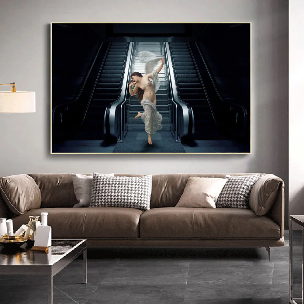 Sexy Nude Virgin Mary on the Subway Stairs Poster Prints Canvas Funny Famous Painting Wall Picture for Living Room Home Decor
Sexy Nude Virgin Mary on the Subway Stairs Poster Prints Canvas Funny Famous Painting Wall Picture for Living Room Home Decor