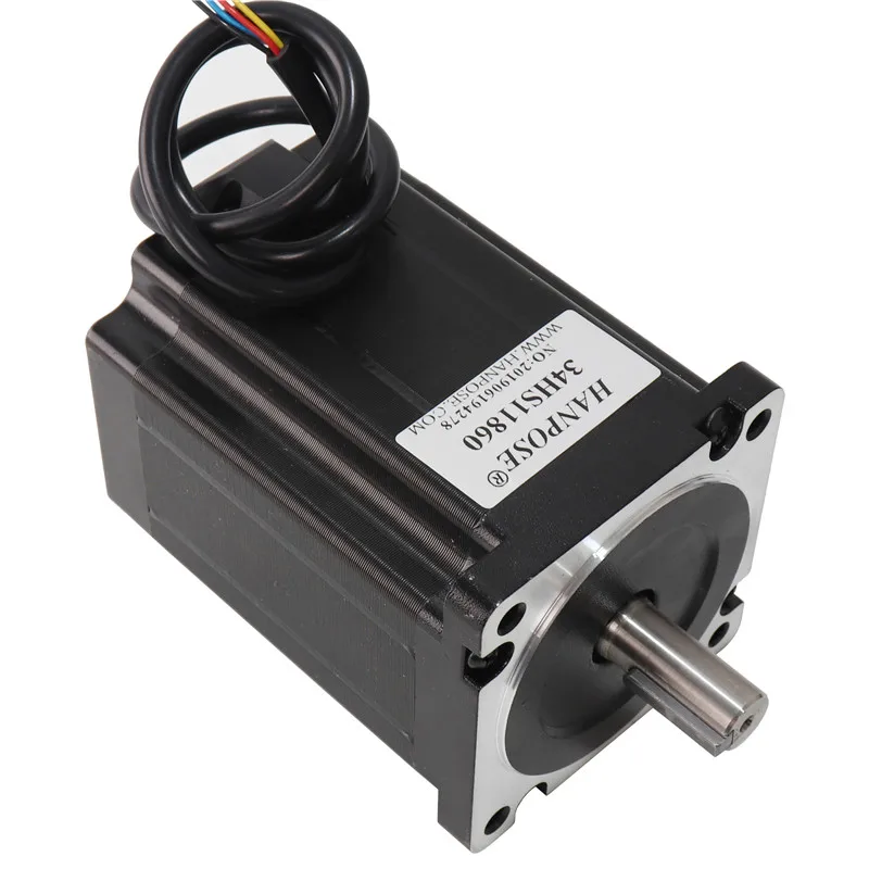nema 34 stepper motor 34HS11860 6.0A for CNC engraving machine Fuselage length 86*86*118mm for Motor in automatic feeder
nema 34 stepper motor 34HS11860 6.0A for CNC engraving machine Fuselage length 86*86*118mm for Motor in automatic feeder