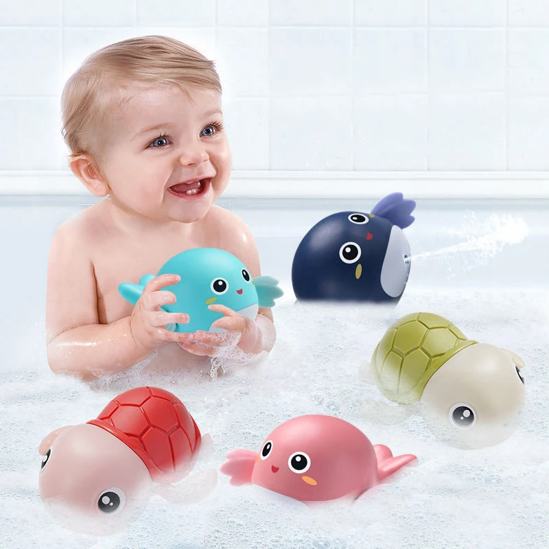 

Мультяшные детские игрушки для игры в воде в ванну, цепочка, гребная лодка, плавающая утка, для младенцев, для раннего развития, для ванной, пляжные подарки