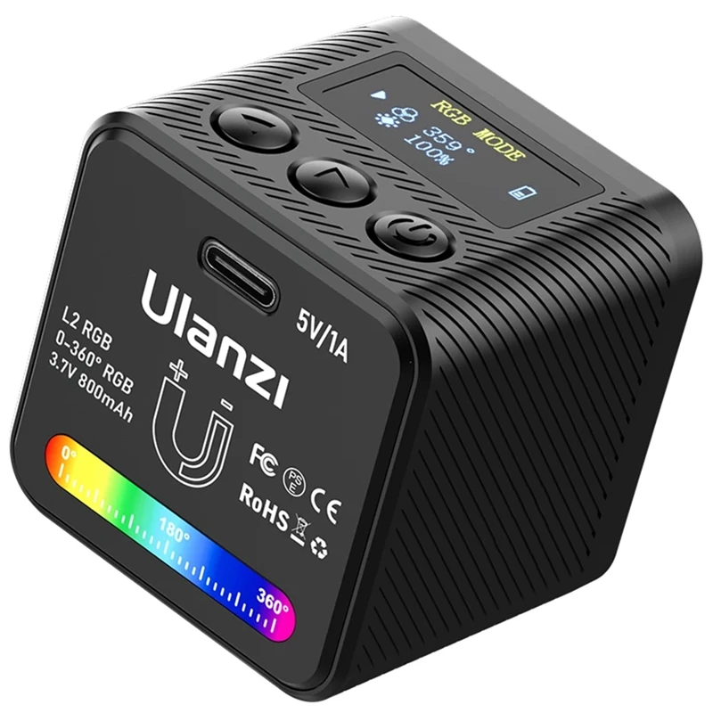 Ulanzi L2RGB мини COB RGB светильник Магнитный полный цвет RGB светодиодная фотография свет для Gopro DSLR SLR смартфон светильник
Ulanzi L2RGB мини COB RGB светильник Магнитный полный цвет RGB светодиодная фотография свет для Gopro DSLR SLR смартфон светильник