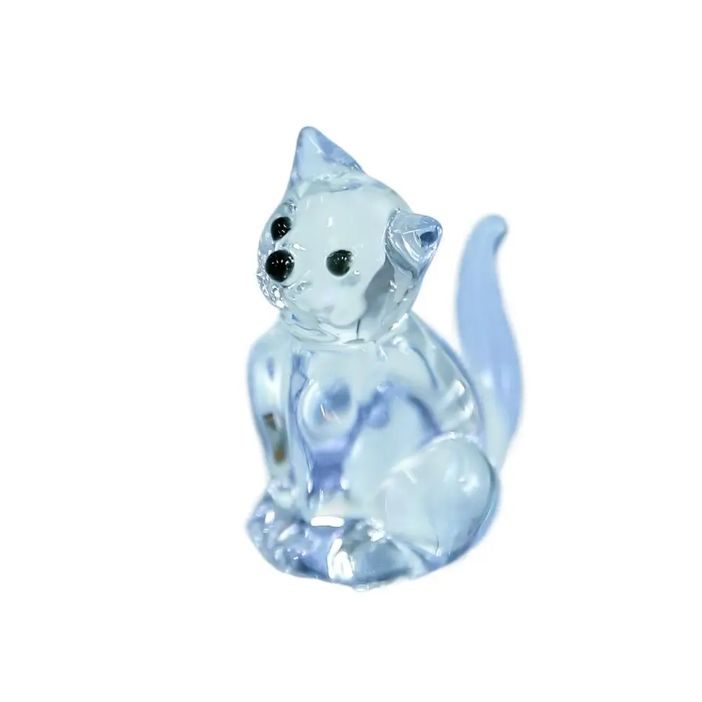 Подарочный глазурованный хрустальный орнамент кошки, милая прозрачная фигурка кошки, мини-статуя кошки ручной работы, домашний декор
Подарочный глазурованный хрустальный орнамент кошки, милая прозрачная фигурка кошки, мини-статуя кошки ручной работы, домашний декор