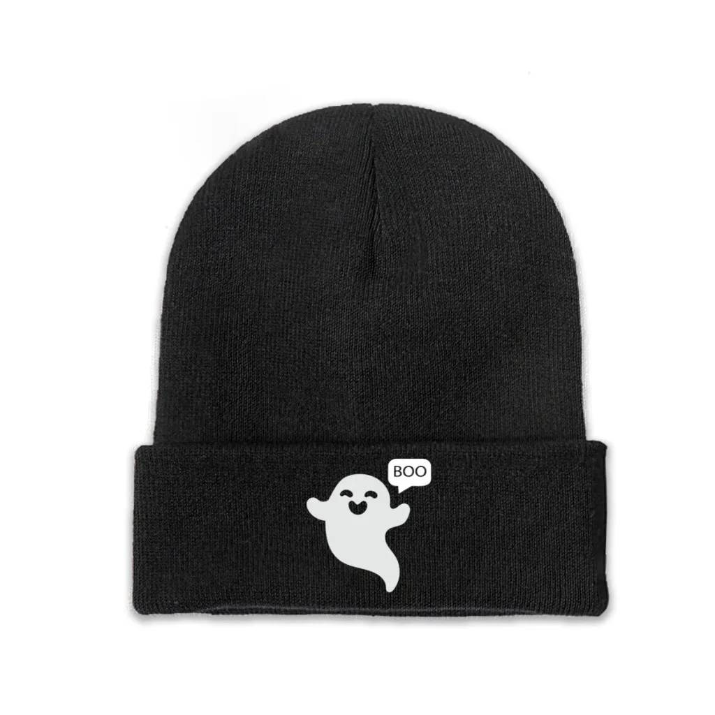 

Smile Halloween Ghost Fear Pumpkin Knitting Knitted Hat Beanie Caps Skullies Beanies Ski Caps Soft Bonnet Hats Winter Warm