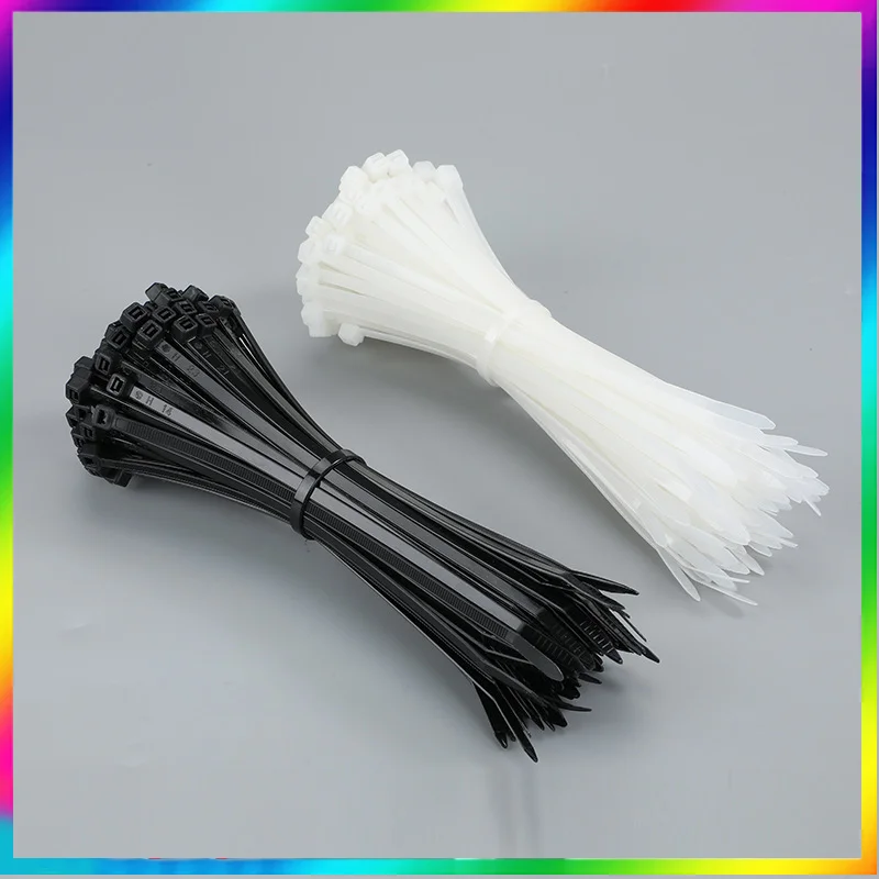 Self-Locking Plastic Nylon Tie 500PCS/Bag Black White Zip Wraps Strap Nylon Cable Tie Set 5*200 Fastening Ring Loop Wire
Self-Locking Plastic Nylon Tie 500PCS/Bag Black White Zip Wraps Strap Nylon Cable Tie Set 5*200 Fastening Ring Loop Wire