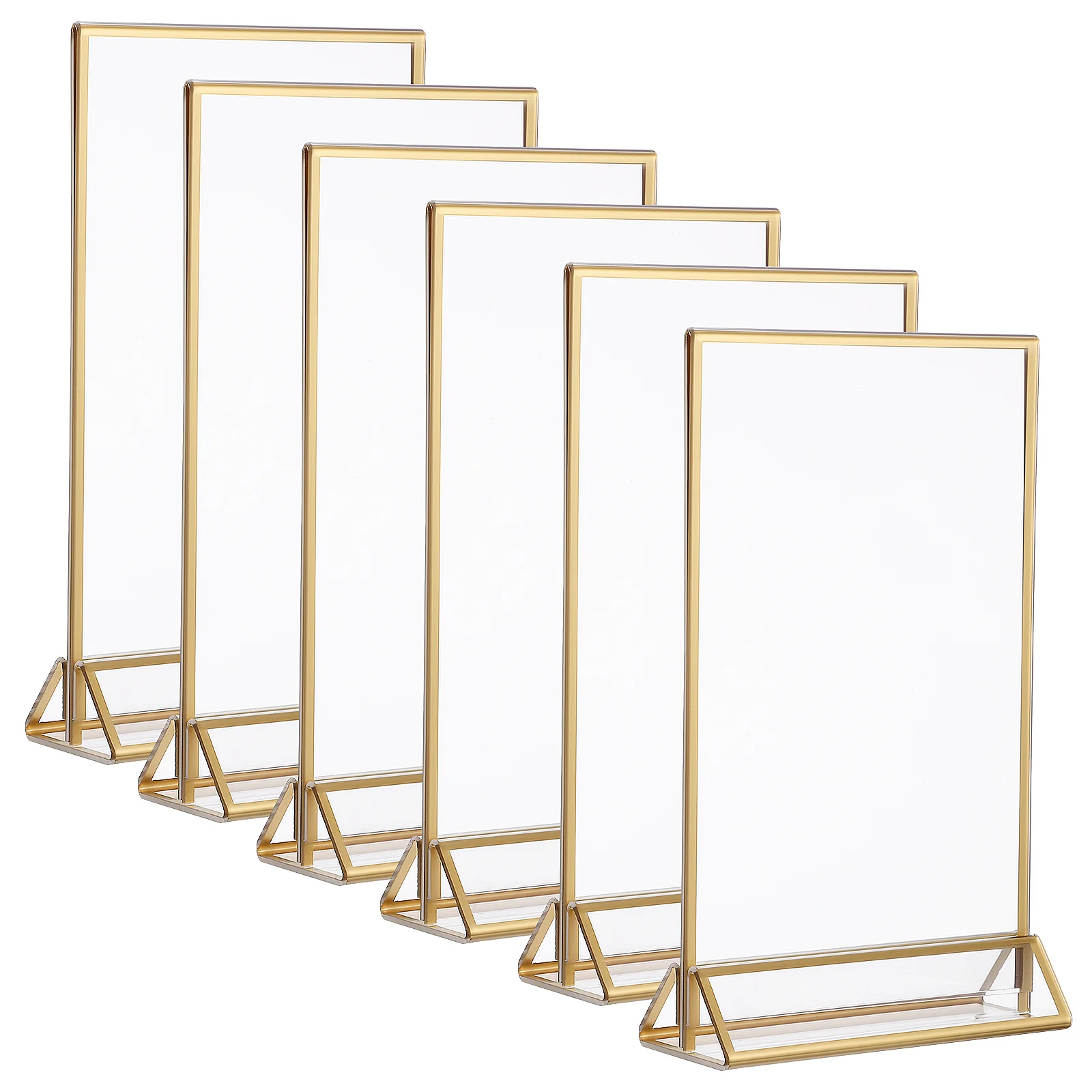 Clear Sign Holders Tabletop Display Stands Vertical Holders for Restaurants Wedding Shops
Clear Sign Holders Tabletop Display Stands Vertical Holders for Restaurants Wedding Shops