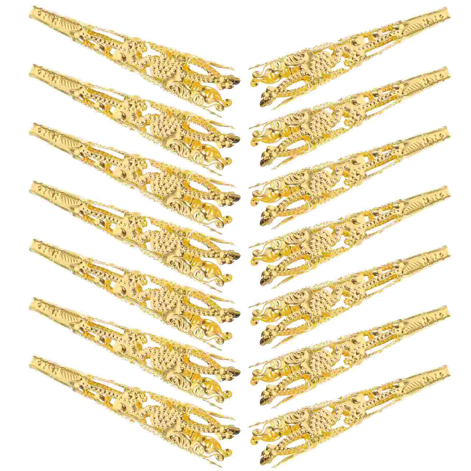 120 Pcs DIY Jewelry Making Beads Jewellery Trumpet Metal Caps Craft Cones Bracelets
120 Pcs DIY Jewelry Making Beads Jewellery Trumpet Metal Caps Craft Cones Bracelets