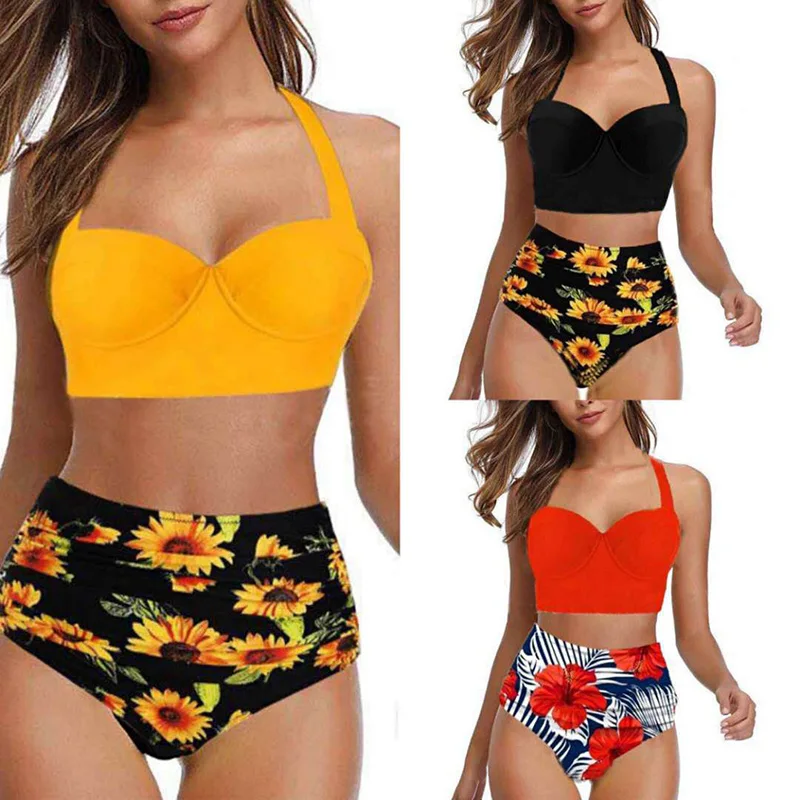 Women's Sexy Push Up Bikini Set High Waisted Swimsuit Floral Bathing Suit Swimwear Summer Bathing Suit Beachwear
Women's Sexy Push Up Bikini Set High Waisted Swimsuit Floral Bathing Suit Swimwear Summer Bathing Suit Beachwear