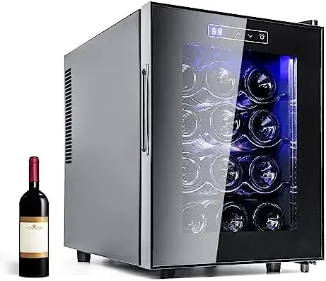 

Маленький винный холодильник для бутылок, тихий автономный мини-холодильник для вина с цифровым контролем температуры под Co