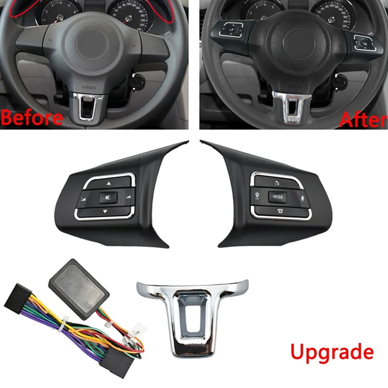 Car Multifunction Steering Wheel Button Switch+Hubs Volume Button Audio Switch Phone GPS for Golf-Polo Passat SKODA
Car Multifunction Steering Wheel Button Switch+Hubs Volume Button Audio Switch Phone GPS for Golf-Polo Passat SKODA