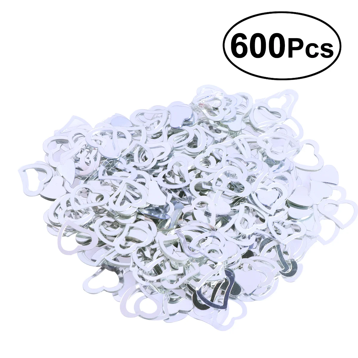 600 Pcs Heart Confetti Sprinkle Table DIY Silver Romantic Love Confetti for Wedding Party
600 Pcs Heart Confetti Sprinkle Table DIY Silver Romantic Love Confetti for Wedding Party