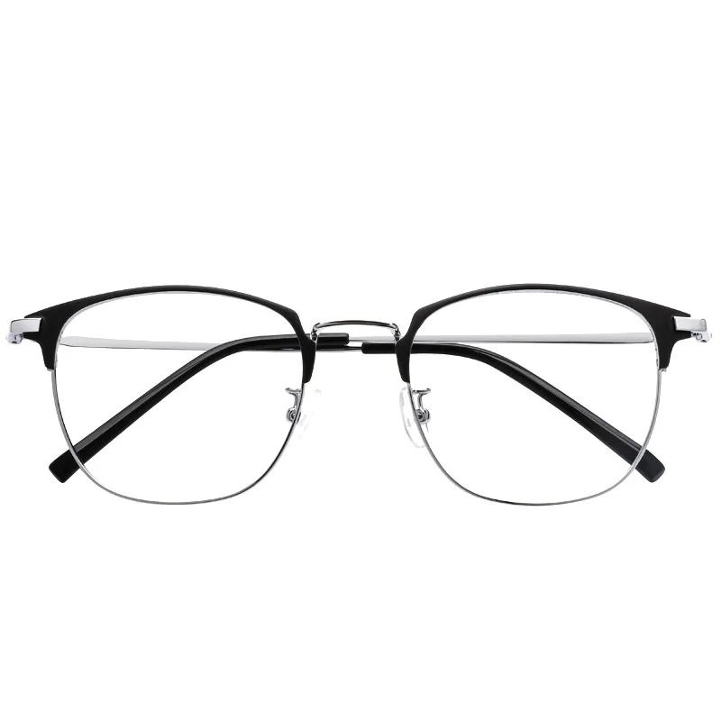 

52mm Ultra clear alloy full frame circular eyeglass frame for men and women anti blue prescription eyeglass frame 3389