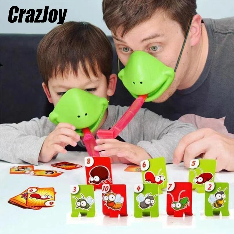 Funny Chameleon Lizard Mask Wagging Tongue Lick Cards Board Games for Children Family Party Toys Anti stress Desktop Game Toys
Funny Chameleon Lizard Mask Wagging Tongue Lick Cards Board Games for Children Family Party Toys Anti stress Desktop Game Toys