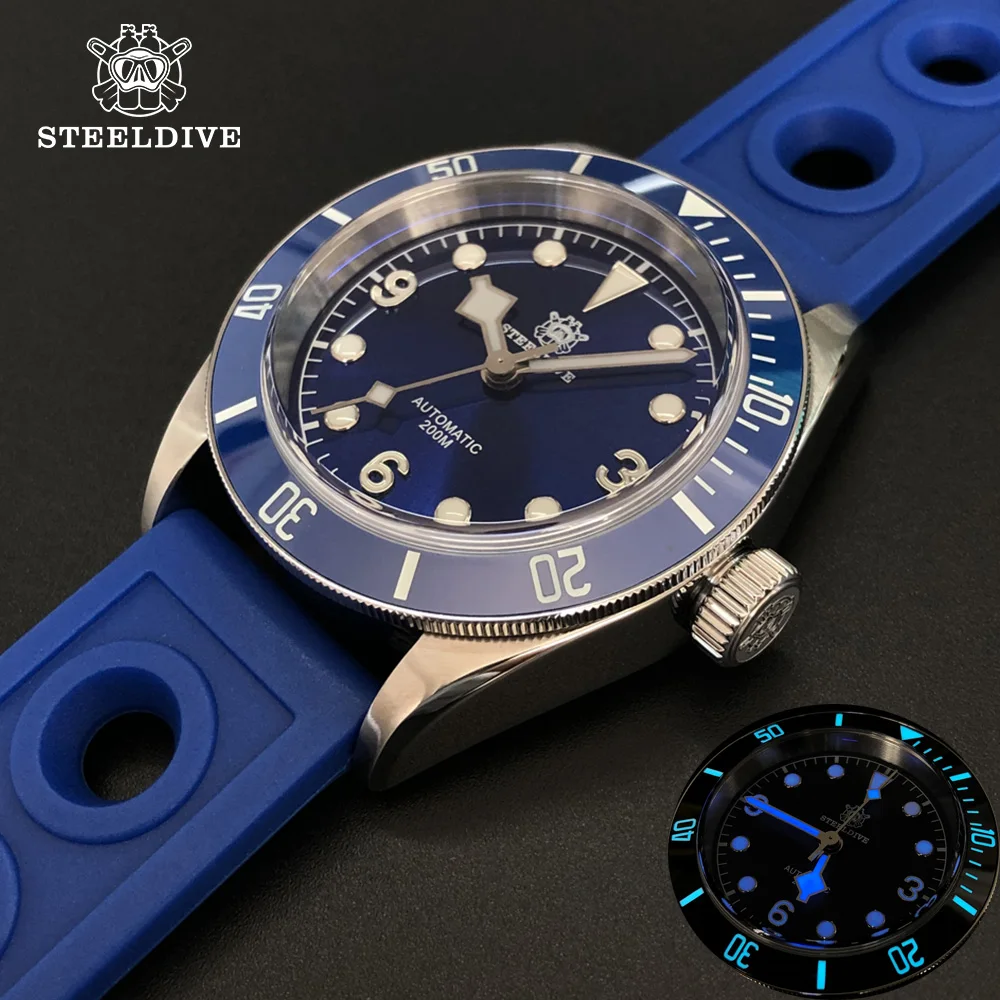 STEELDIVE Design Luxury Mechanical Watch SD1958 Men's Diving Wristwatch 200M 20Bar Waterproof Japan NH35 Automatic BGW9 Luminous
STEELDIVE Design Luxury Mechanical Watch SD1958 Men's Diving Wristwatch 200M 20Bar Waterproof Japan NH35 Automatic BGW9 Luminous