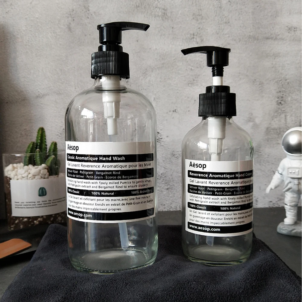 250ml 500ml Shampoo Bottle Soap Dispenser100ml Essential Oil Empty Dropper Bottle Nordic Bathroom Glass Refill Storage Bottle
250ml 500ml Shampoo Bottle Soap Dispenser100ml Essential Oil Empty Dropper Bottle Nordic Bathroom Glass Refill Storage Bottle