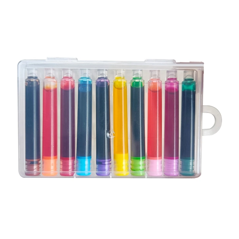 Set of 10 Refill Ink Cartridges Refill Ink 3.4 mm Bore Diameter w/ Clear Box Ink Pen Refill w/ Clear Box for Office Scho
Set of 10 Refill Ink Cartridges Refill Ink 3.4 mm Bore Diameter w/ Clear Box Ink Pen Refill w/ Clear Box for Office Scho