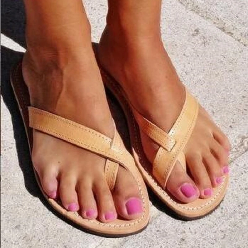 Summer Flat Sandals For Women Flip Flops Casual Ankle Buckle Flats Shoes Woman Plus Size 35-43 Comfortable Female Beach Sandals
Summer Flat Sandals For Women Flip Flops Casual Ankle Buckle Flats Shoes Woman Plus Size 35-43 Comfortable Female Beach Sandals