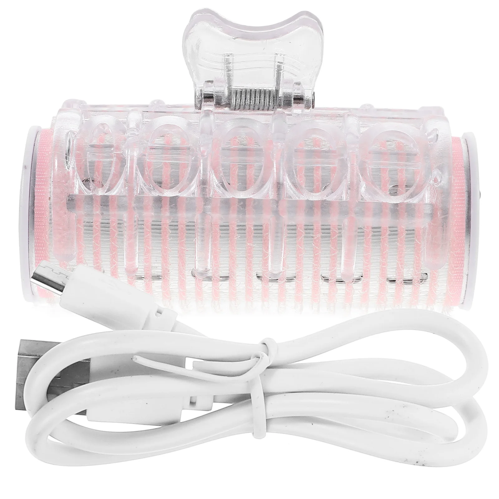 

Щипцы для завивки волос с USB-зарядкой, ролик для укладки волос Bang, автоматические бигуди с подогревом, парикмахерские инструменты для женщин (розовый)
