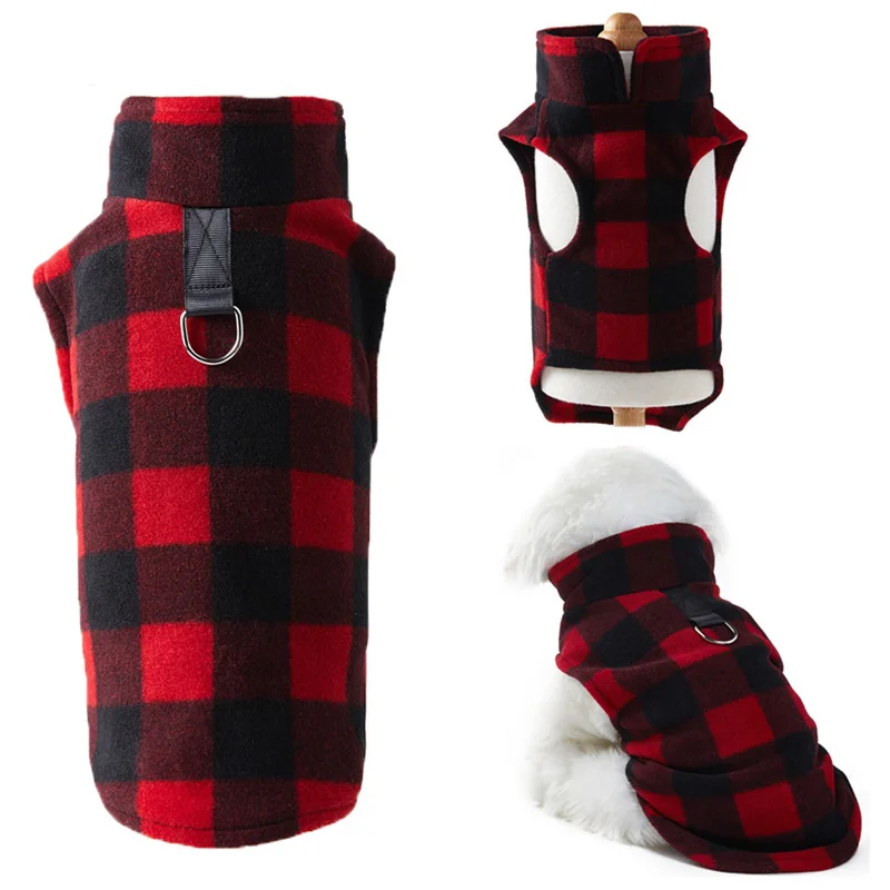 Lattice Dog Vest Soft Fleece Clothes For Small Dogs Warm Vest Casual Dog T-shirt With Dog Harness Leash D-Ring Pet Supplies
Lattice Dog Vest Soft Fleece Clothes For Small Dogs Warm Vest Casual Dog T-shirt With Dog Harness Leash D-Ring Pet Supplies