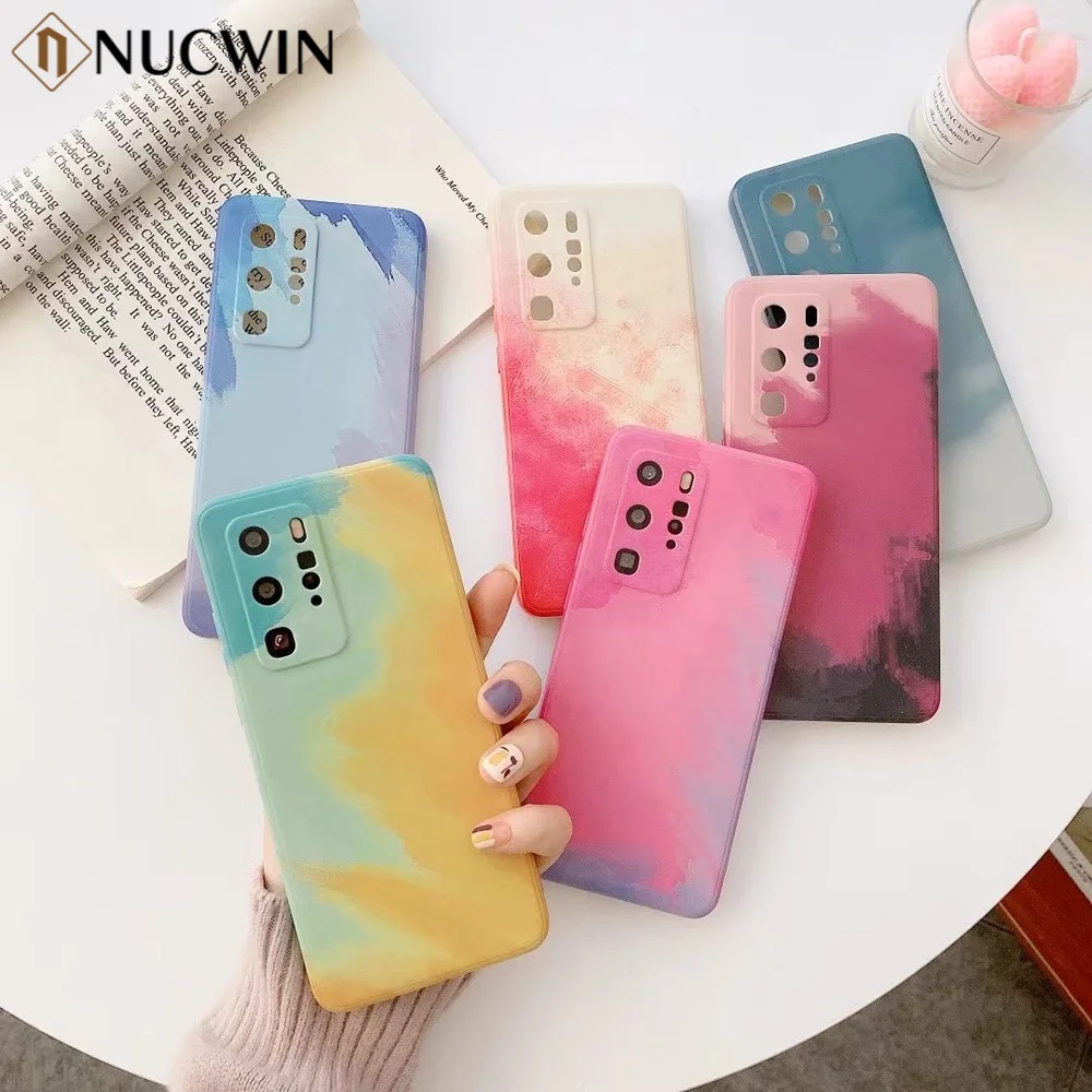 Luxury Gradient Watercolor Case For Huawei P30 P20 Lite P40 Pro Plus Mate 30 40 20 Honor 20 30 Nova 5 5i 5T 4 6 7 7SE Soft Cover
Luxury Gradient Watercolor Case For Huawei P30 P20 Lite P40 Pro Plus Mate 30 40 20 Honor 20 30 Nova 5 5i 5T 4 6 7 7SE Soft Cover