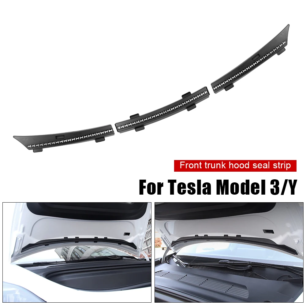 Front Chassis Cover Water Strip Air Inlet Protective Cover 1 Set Hood Sealing Strip Modification Accessories For Tesla Model 3 Y
Front Chassis Cover Water Strip Air Inlet Protective Cover 1 Set Hood Sealing Strip Modification Accessories For Tesla Model 3 Y