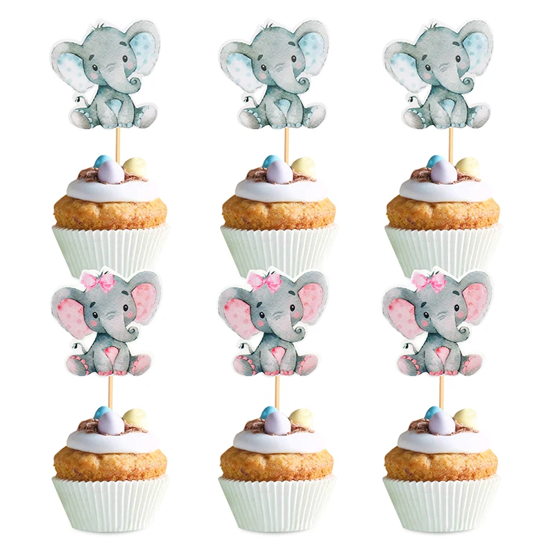 12pcs Blue Pink Elephant Cupcake Toppers Baby Shower Favors Gender Reveal Party Supplies Children's Birthday Party Decorations
12pcs Blue Pink Elephant Cupcake Toppers Baby Shower Favors Gender Reveal Party Supplies Children's Birthday Party Decorations