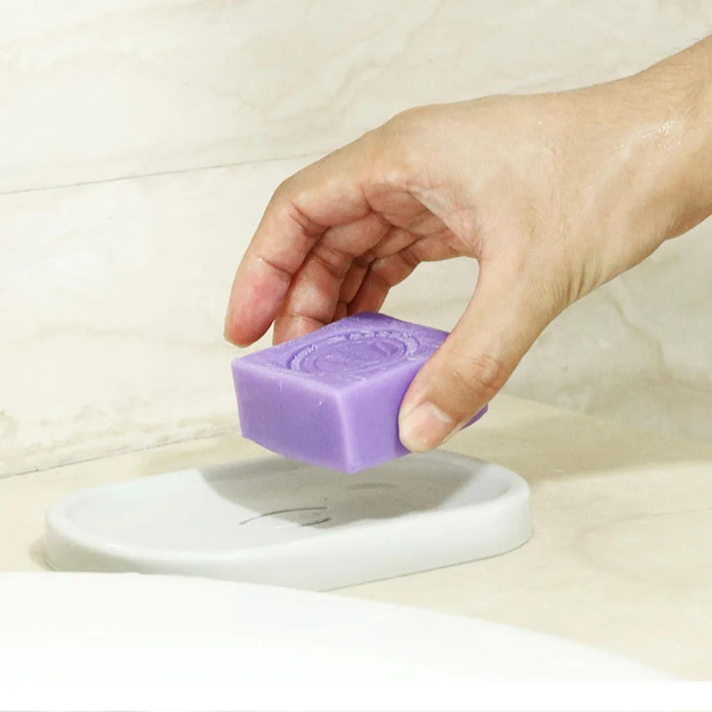 Drain Soap Box Bathroom Plastic Holder Washroom Coverless Soap Case Solid Color Container - Beige White Grey
Drain Soap Box Bathroom Plastic Holder Washroom Coverless Soap Case Solid Color Container - Beige White Grey