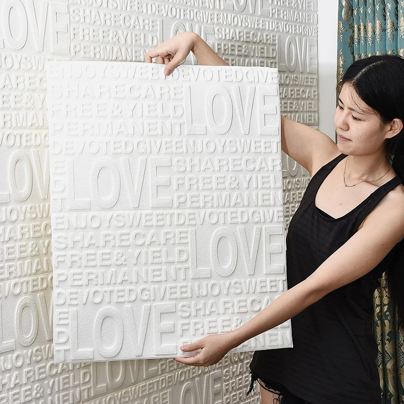 3D Letter Wall Stickers Bedroom Living Room Decoration New Thickened Love Wallpaper Self-adhesive Waterproof Moisture-proof
3D Letter Wall Stickers Bedroom Living Room Decoration New Thickened Love Wallpaper Self-adhesive Waterproof Moisture-proof