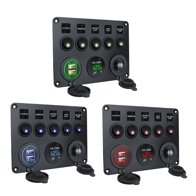 Цифровой вольтметр с USB-портом, 12 В-24 В, 4,2 А, для морских грузовиков, 5 банд
Цифровой вольтметр с USB-портом, 12 В-24 В, 4,2 А, для морских грузовиков, 5 банд